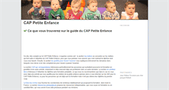 Desktop Screenshot of cap-petiteenfance.fr